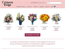 Tablet Screenshot of crimsonflowers.net